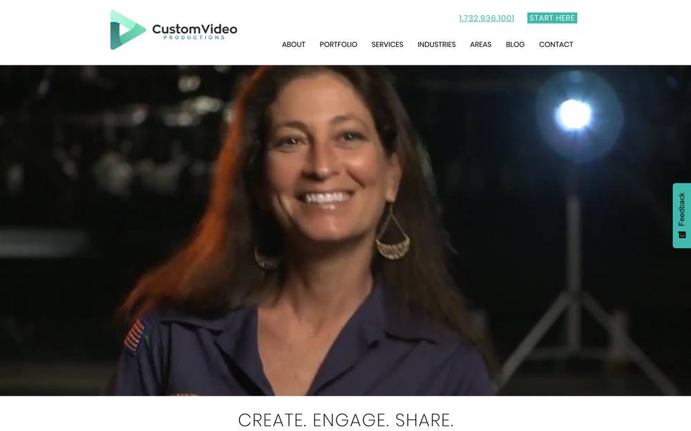 Custom Video Productions Inc. website preview