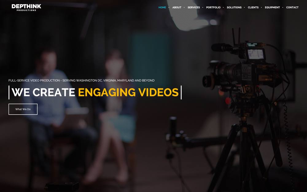 Depthink Productions website preview