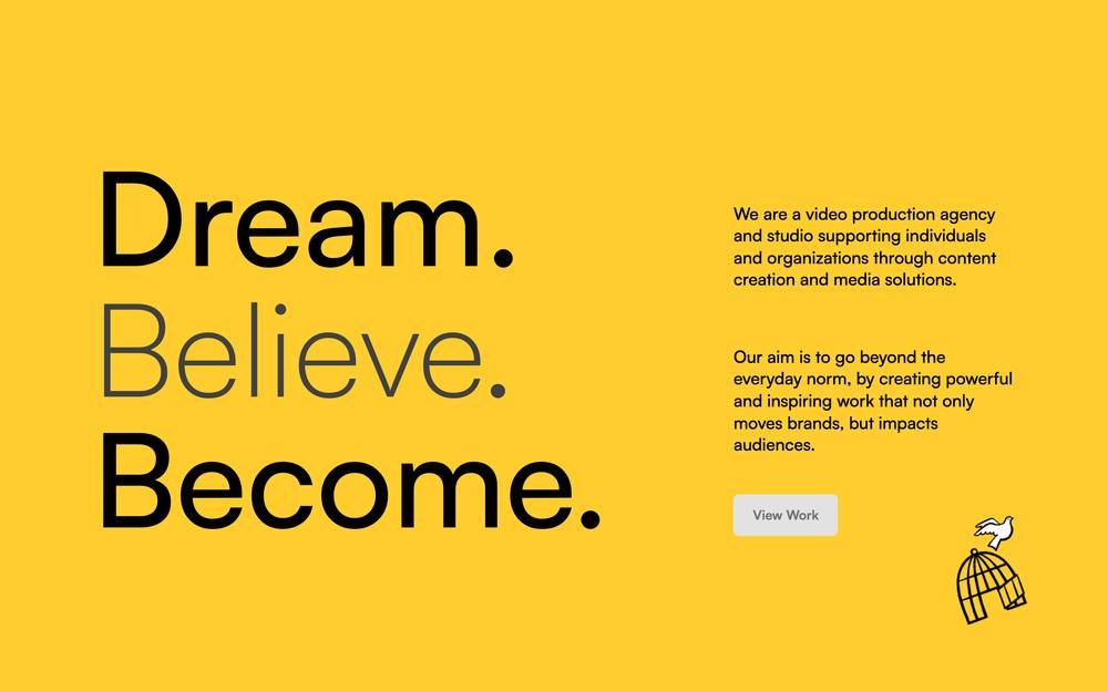 DREAM PURPOSE STUDIOS website preview