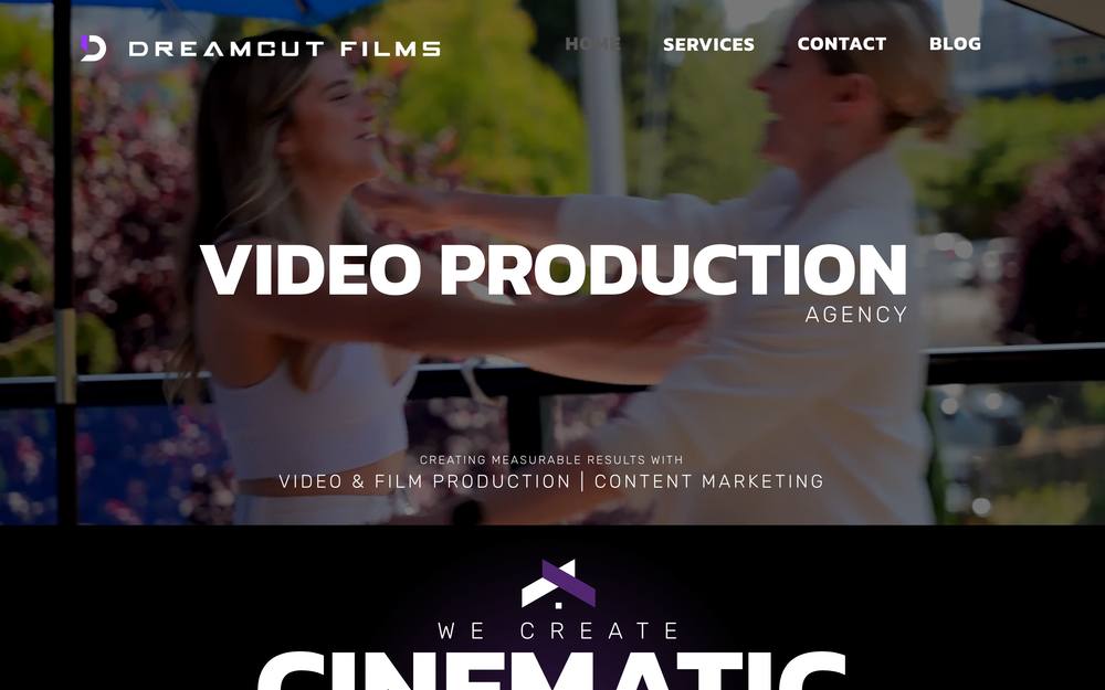 Dreamcut Films website preview