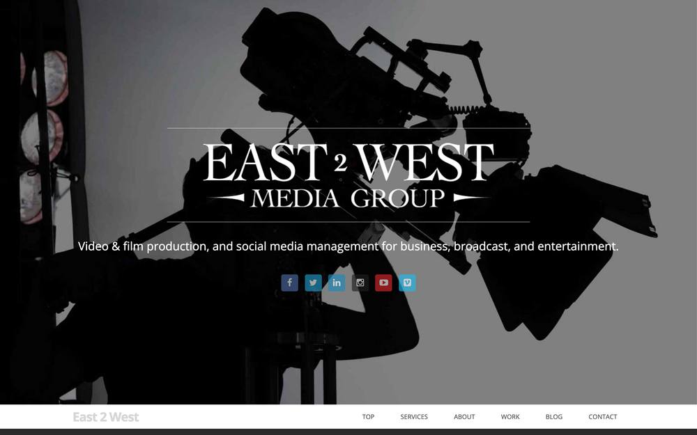 East2West Media Group, Inc. website preview