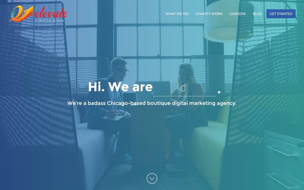 Elevate Creative Group website preview