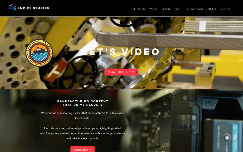 Empire Studios LLC website preview