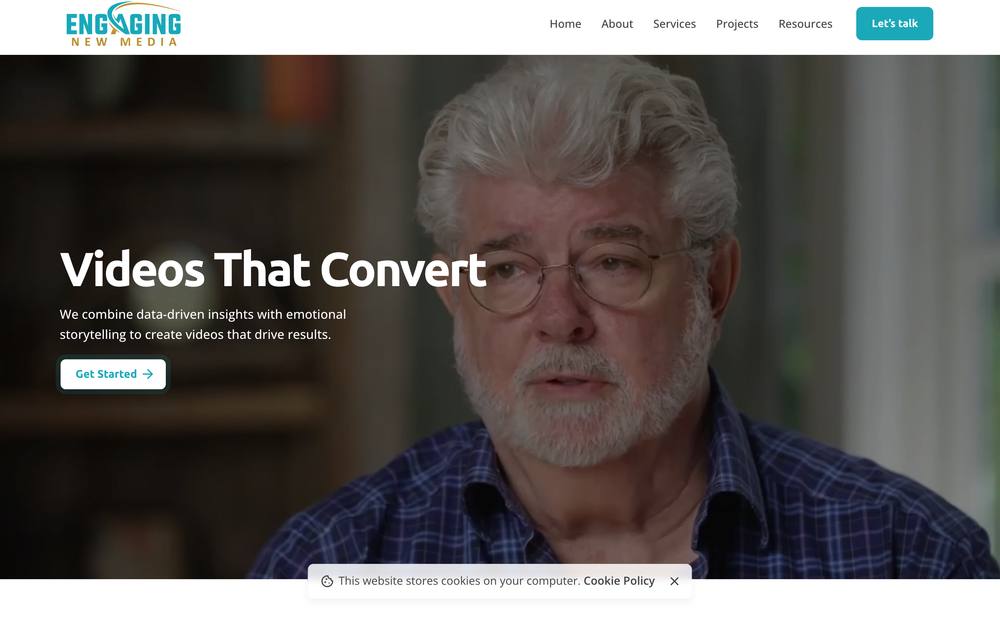 Engaging New Media website preview