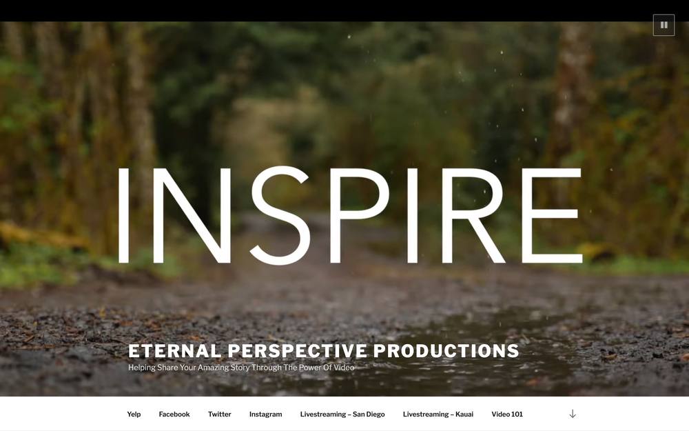 Eternal Perspective Productions website preview