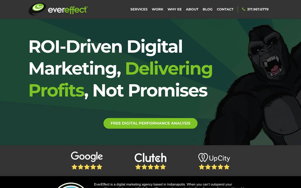 EverEffect - Digital Marketing Agency website preview