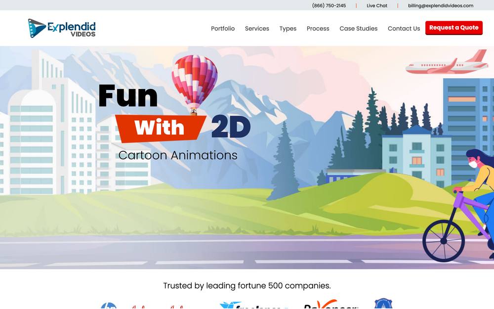 Explendid Videos website preview