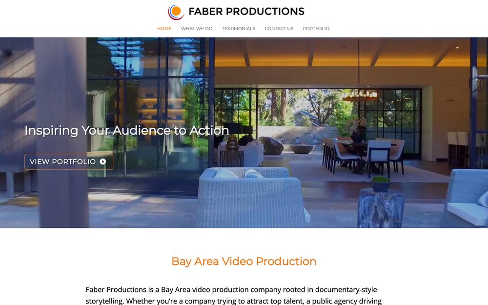 Faber Productions website preview