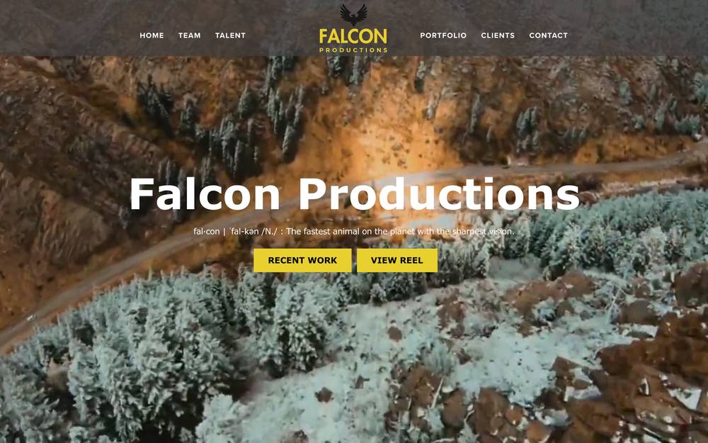 Falcon Productions website preview