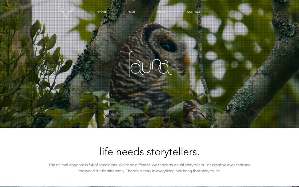 Fauna Creative website preview