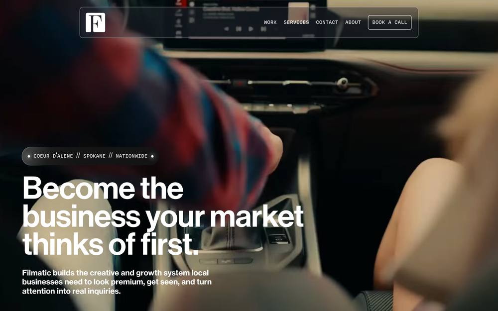 Filmatic website preview