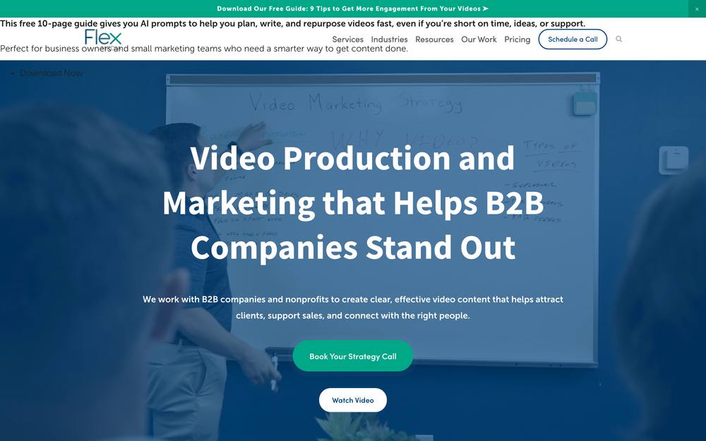Flex Media website preview