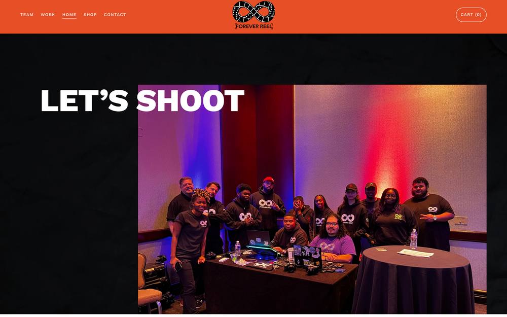 Forever Reel website preview