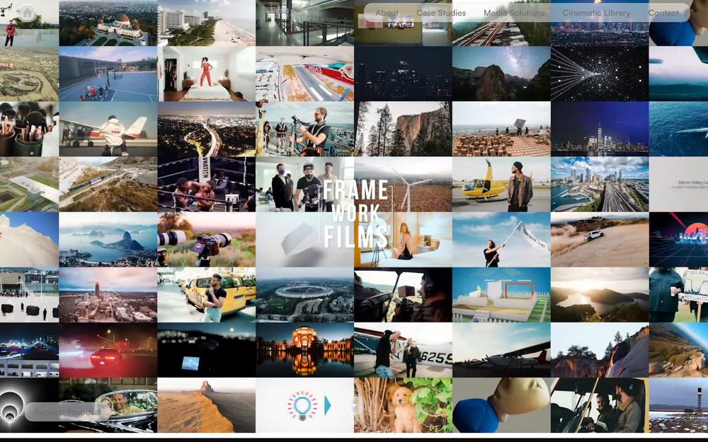 Framework Films website preview