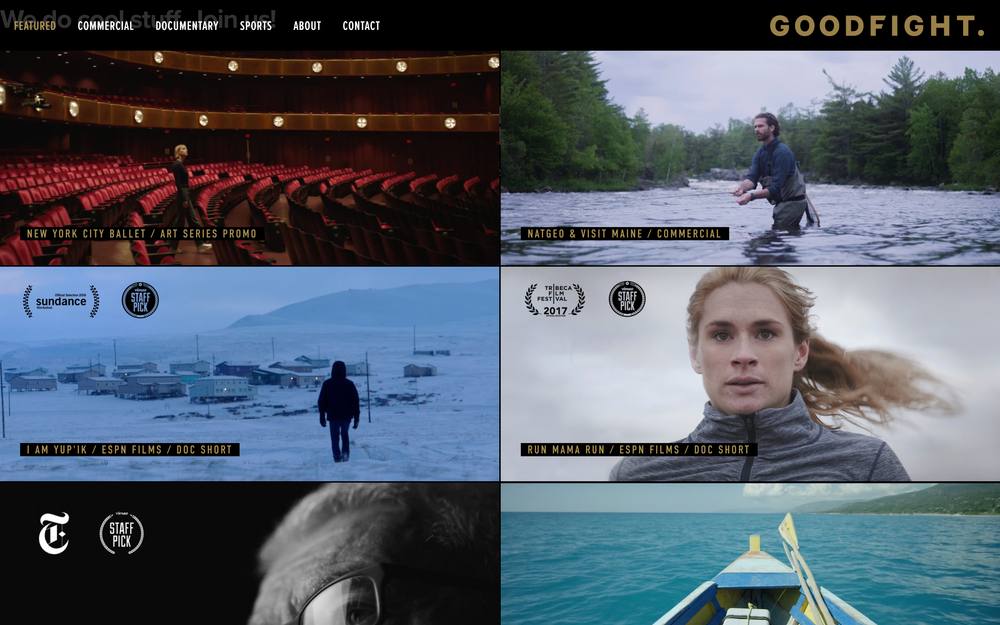 GoodFight Media website preview