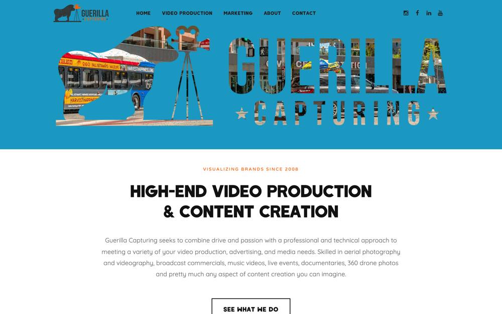 Guerilla Capturing website preview
