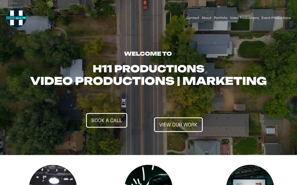 H11 Productions website preview