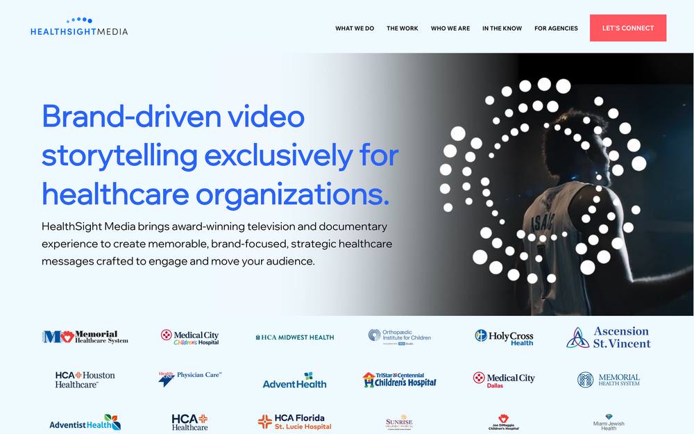 HealthSight Media website preview