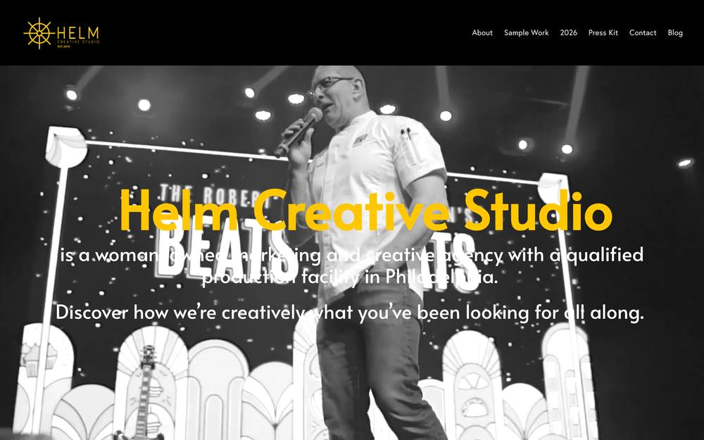 Helm Creative Studio website preview
