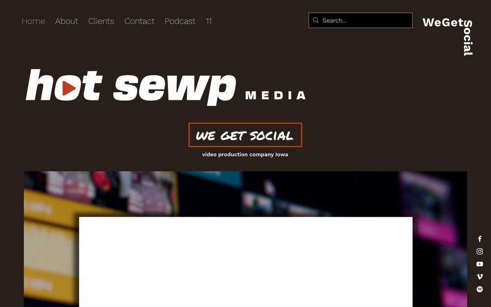 hot sewp MEDIA website preview