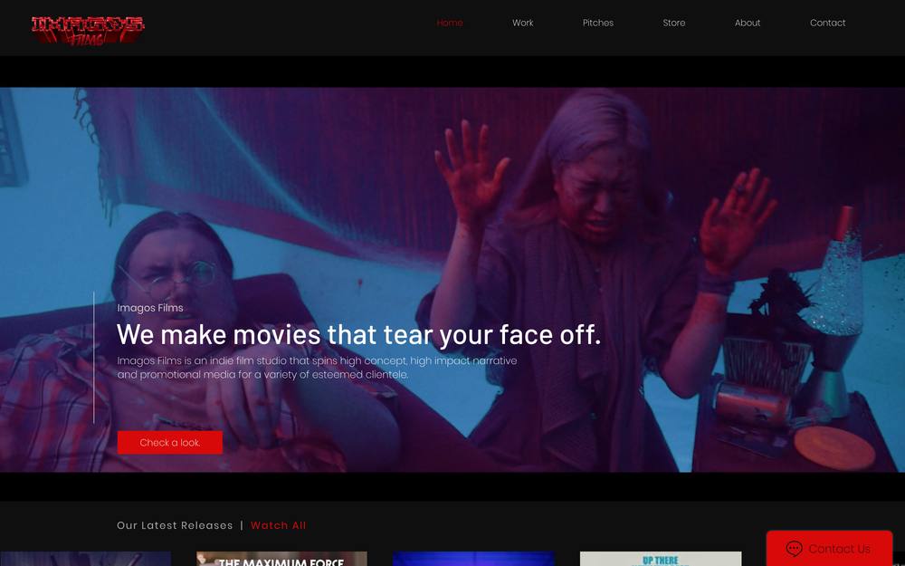 Imagos Films website preview