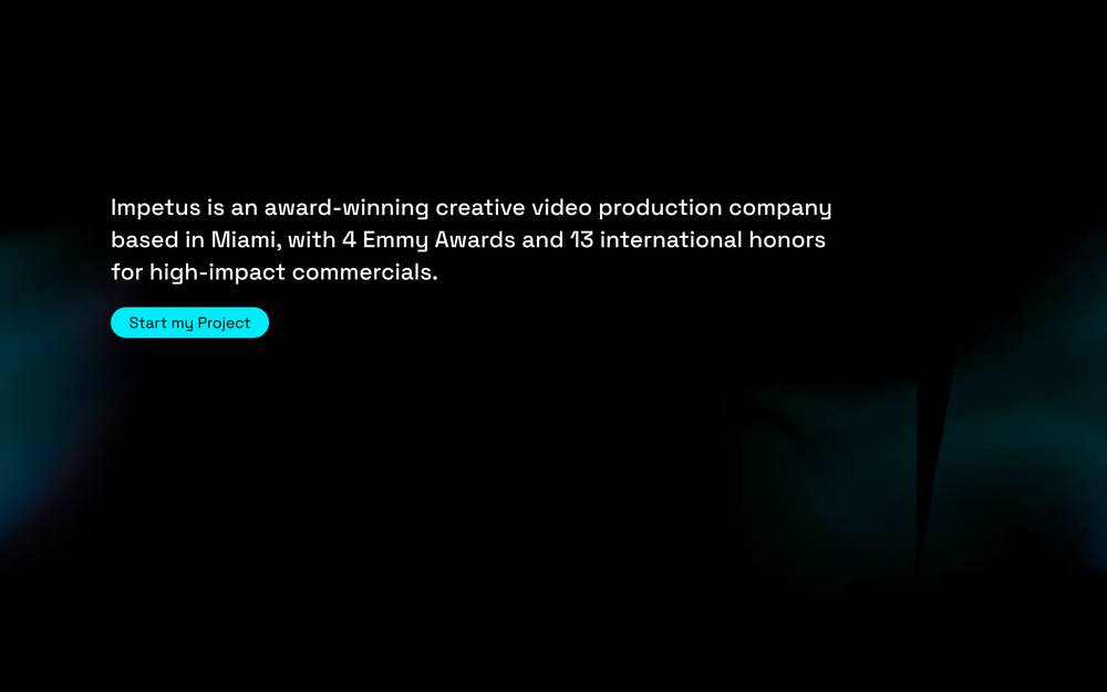 Impetus - Creative Video Agency website preview