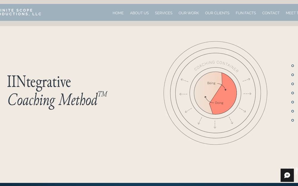 Infinite Scope Productions, LLC website preview