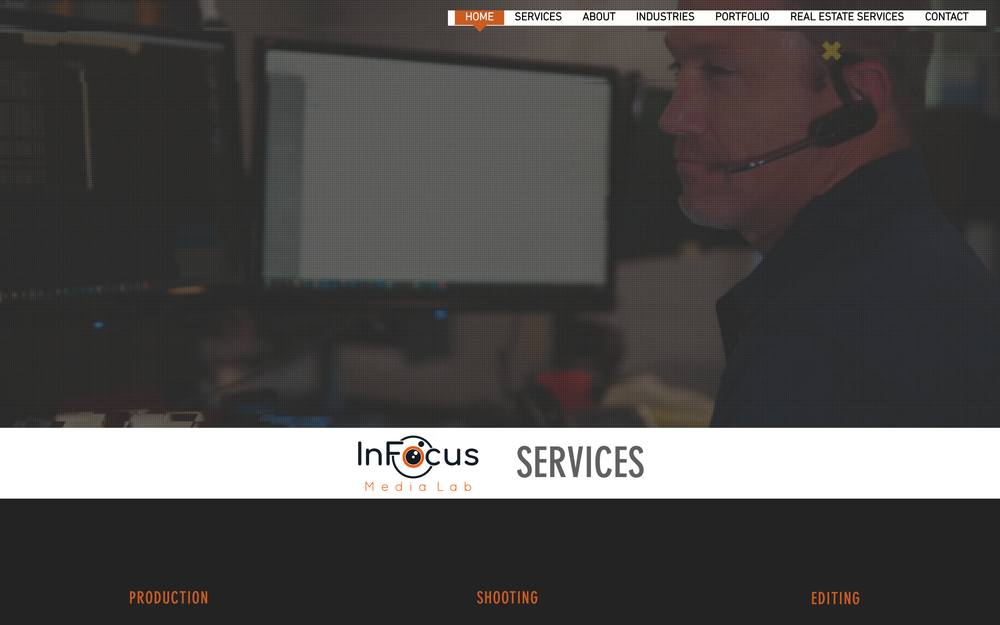 InFocus Media Lab website preview