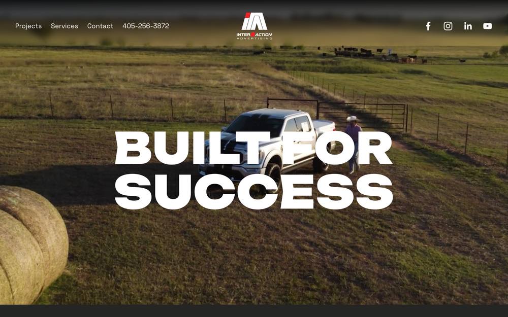 InterAction Advertising website preview