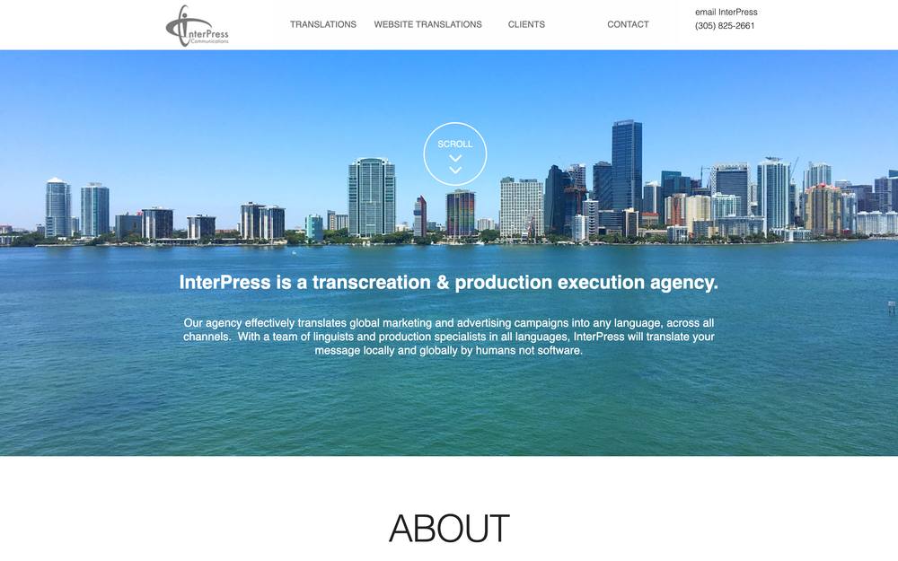 InterPress Communications website preview