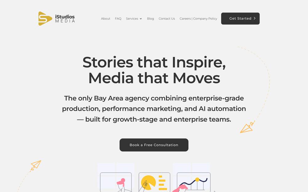 iStudios Marketing Agency website preview