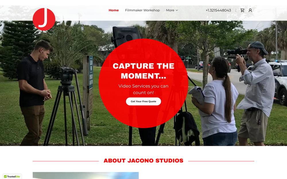 Jacono Studios website preview