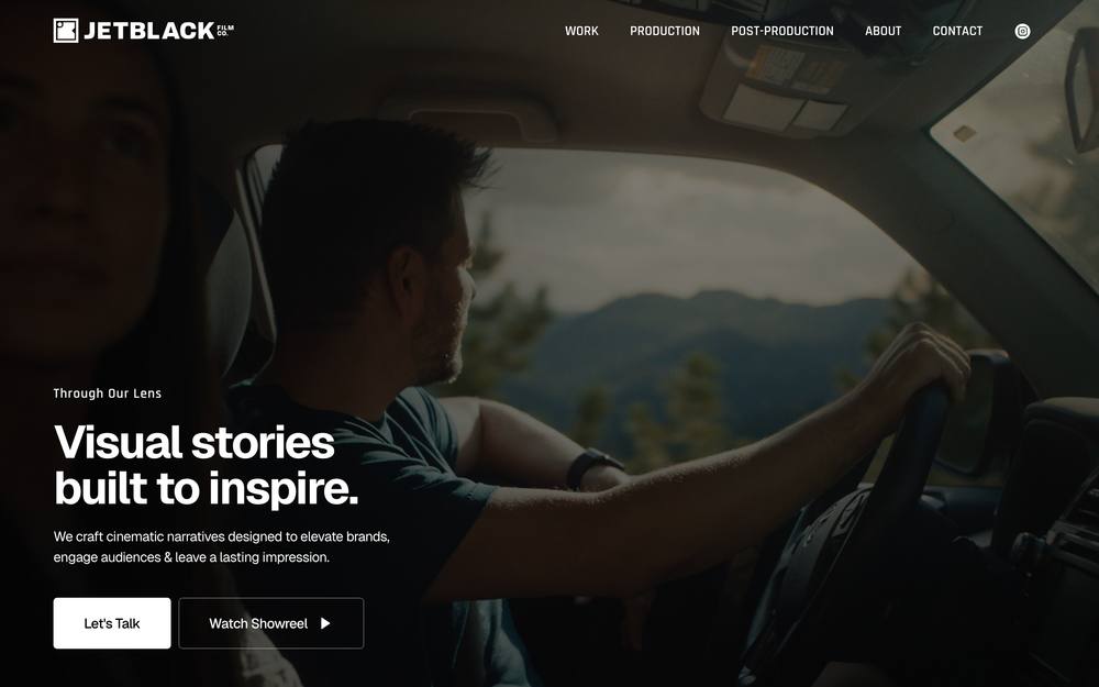 JETBLACK Film Co. website preview