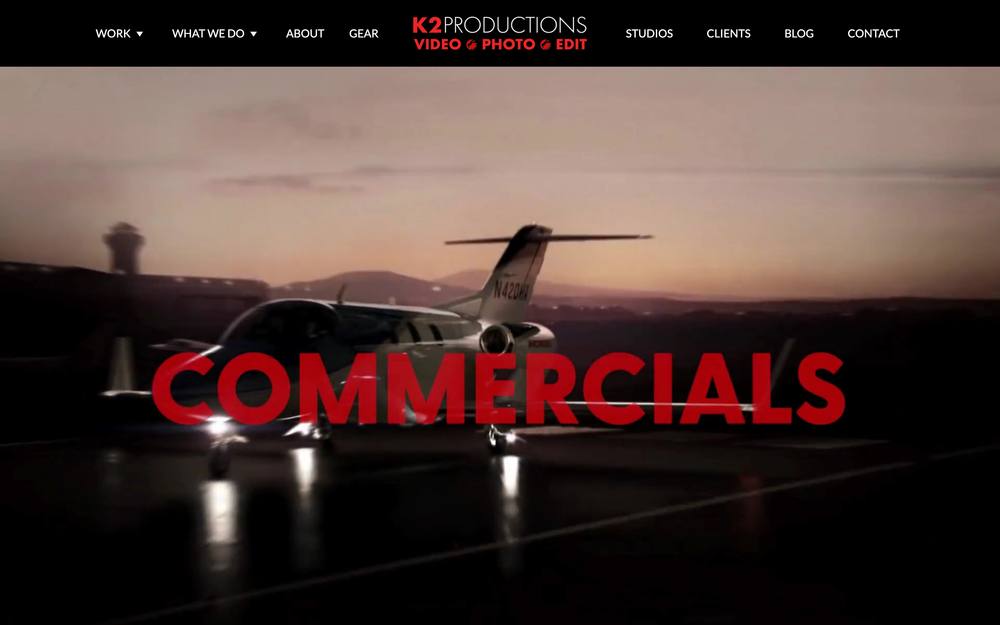 K2 Productions website preview