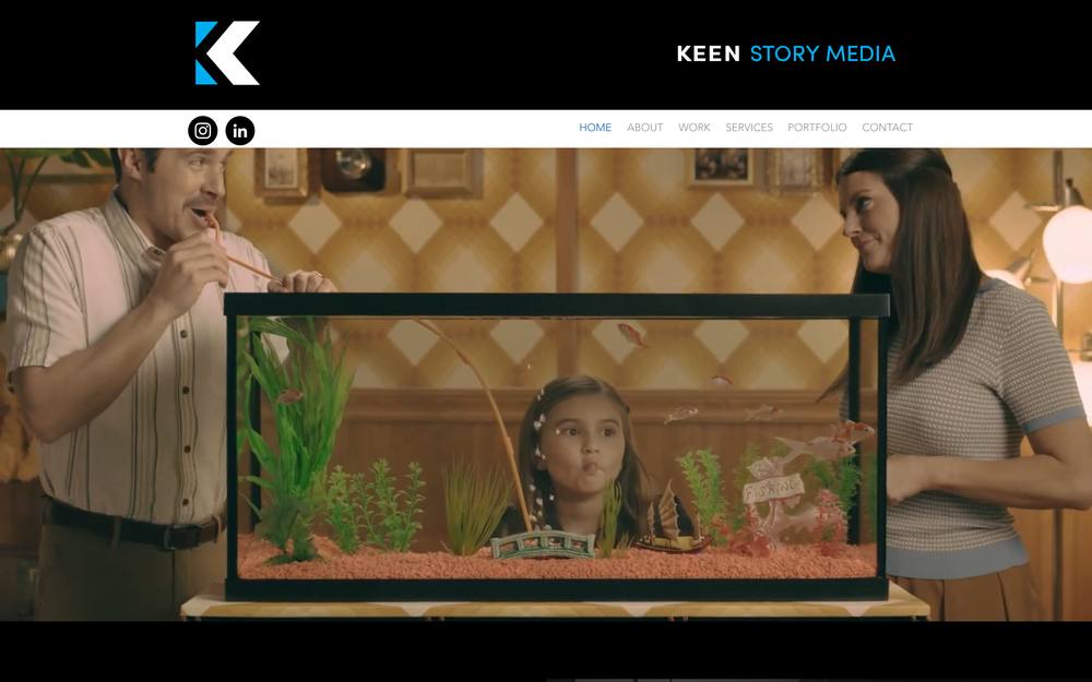 Keen Story Media website preview