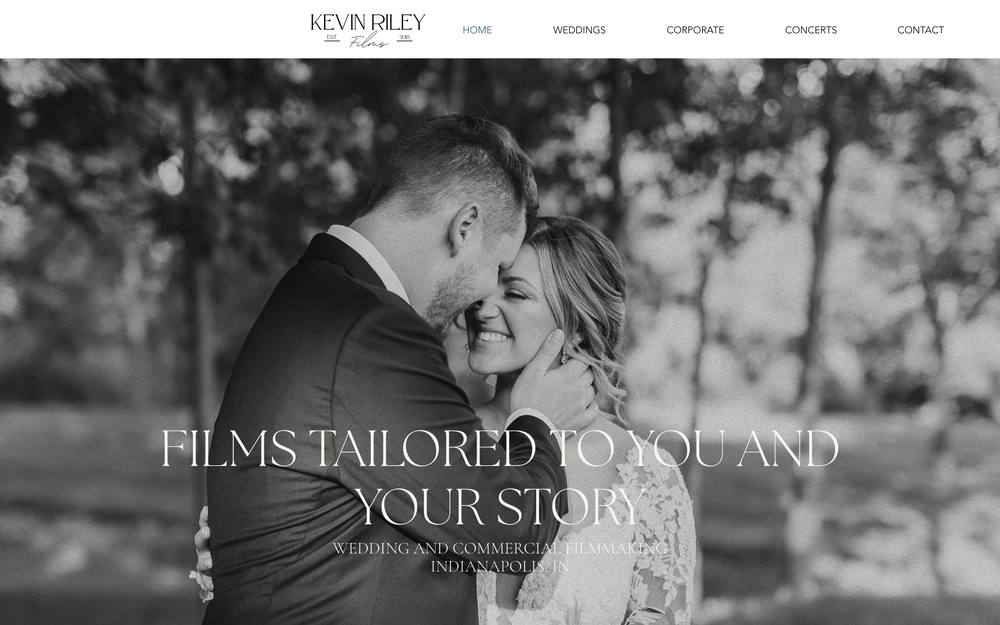 Kevin Riley Films website preview