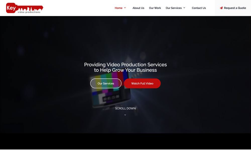 Key Video Productions website preview
