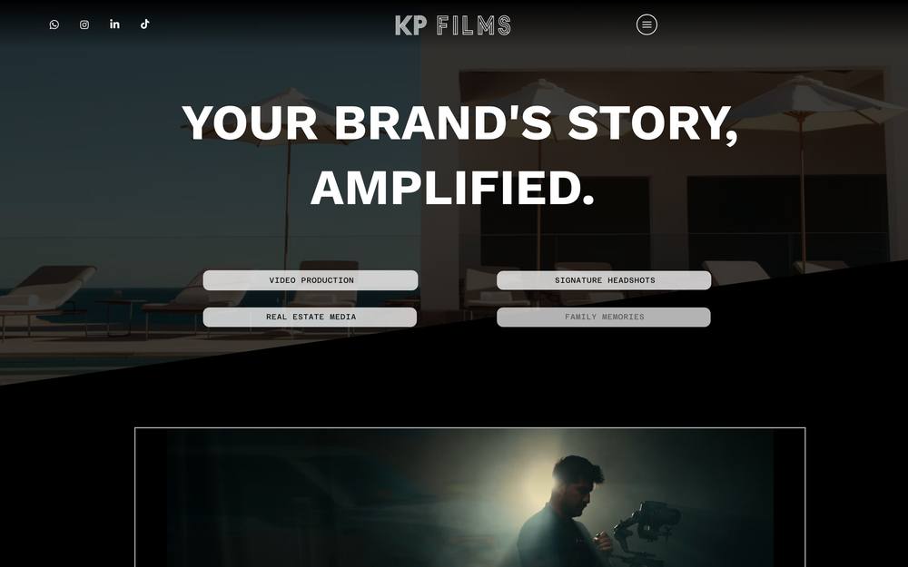 KP FILMS LLC website preview