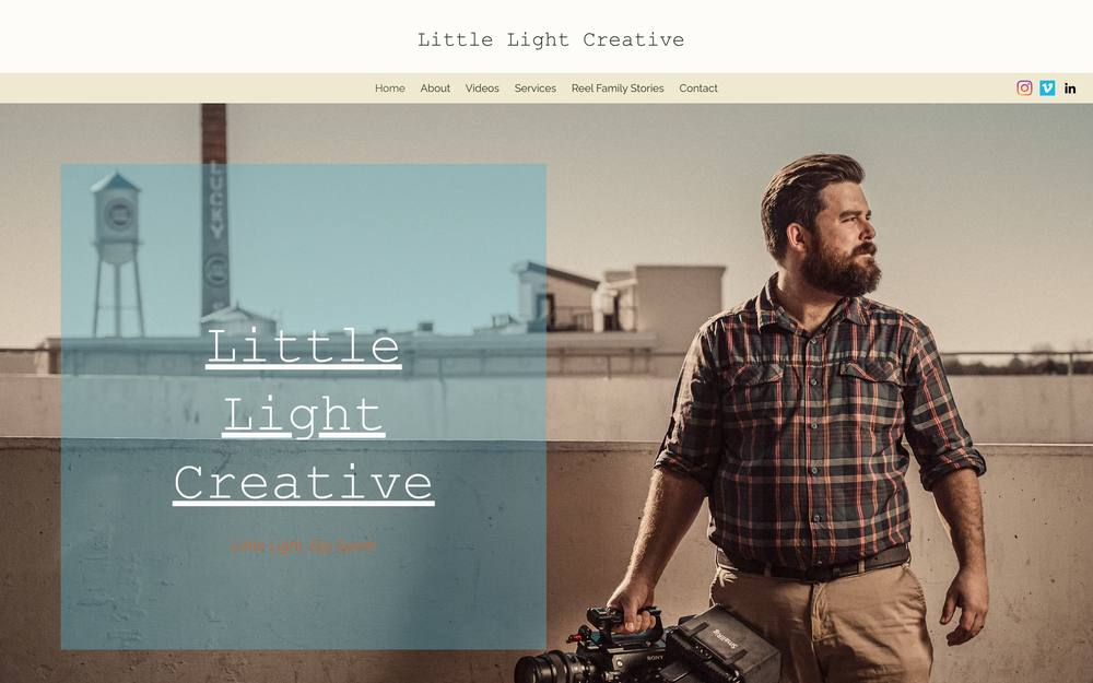 Little Light Creative website preview