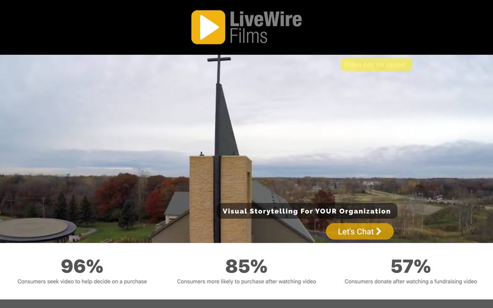 LiveWire Films website preview