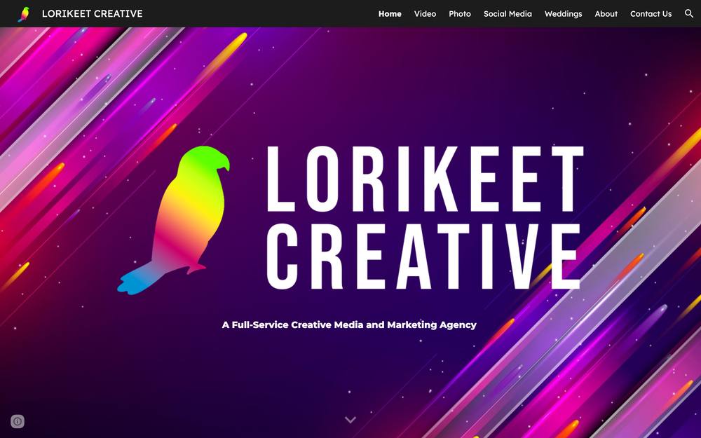 Lorikeet Creative website preview