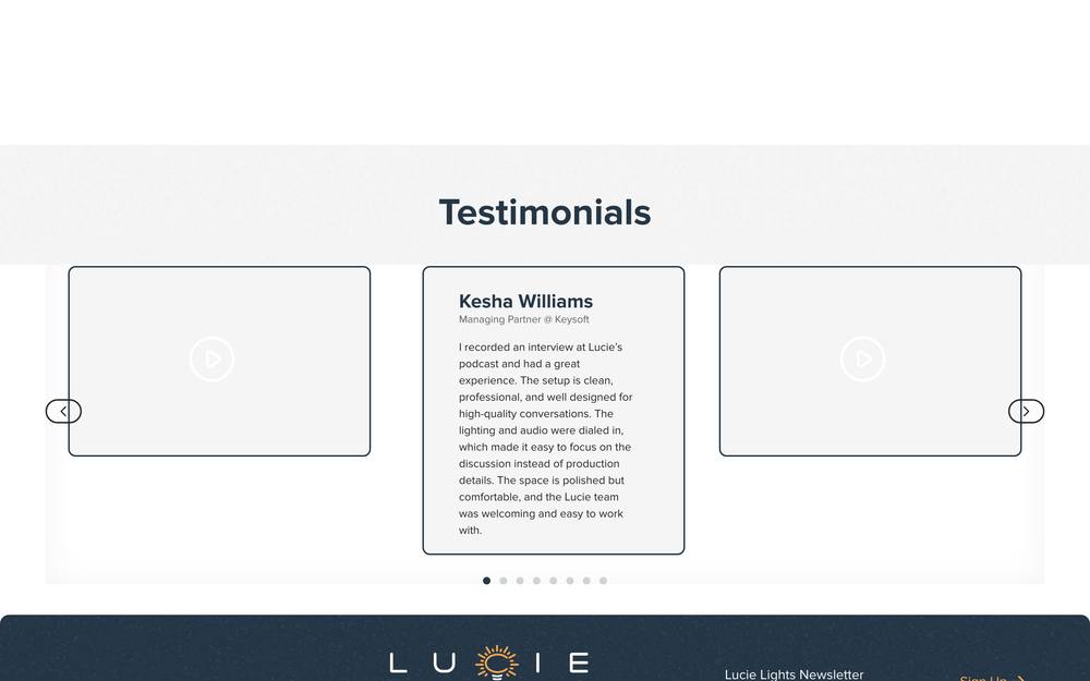 Lucie website preview