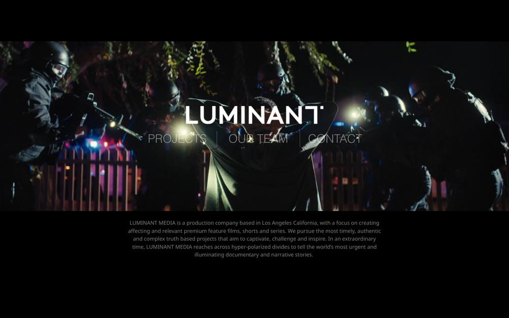Luminant Media website preview