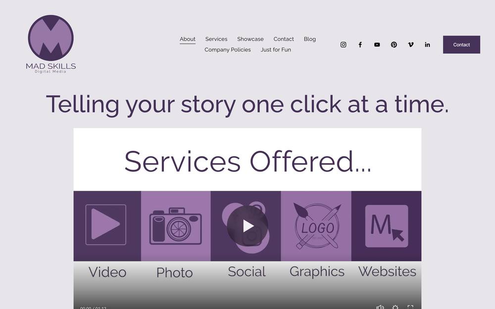 Mad Skills Digital Media LLC website preview