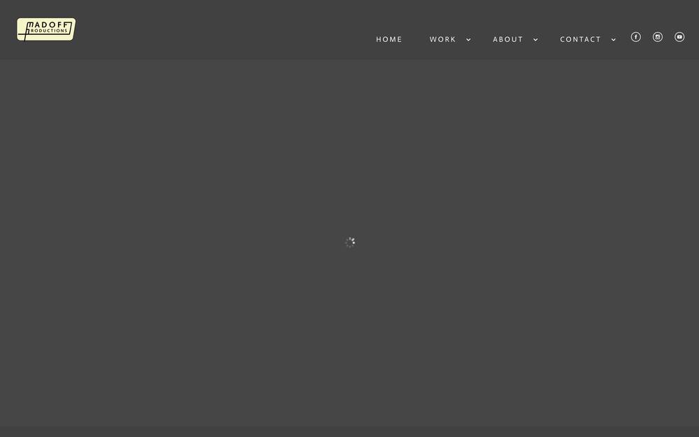 Madoff Productions website preview