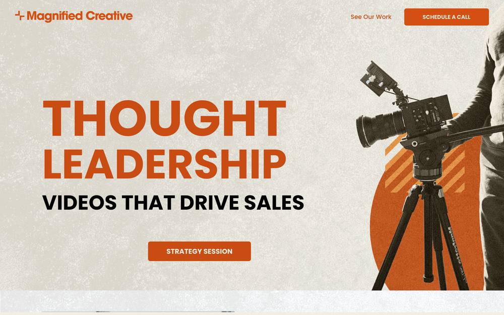 Magnified Creative website preview