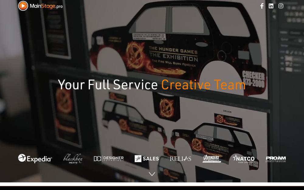 Mainstage.pro website preview