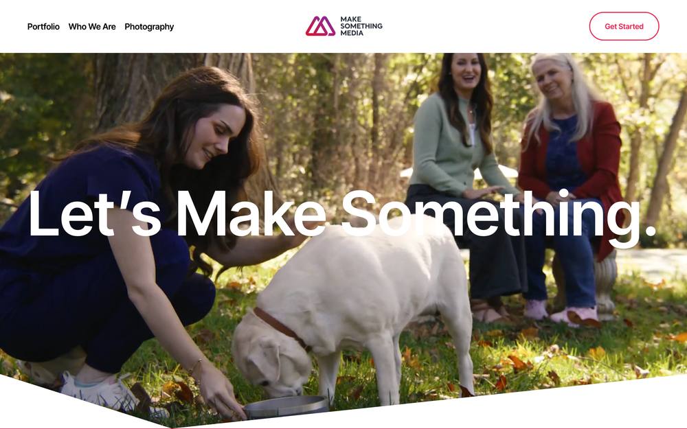 Make Something Media website preview
