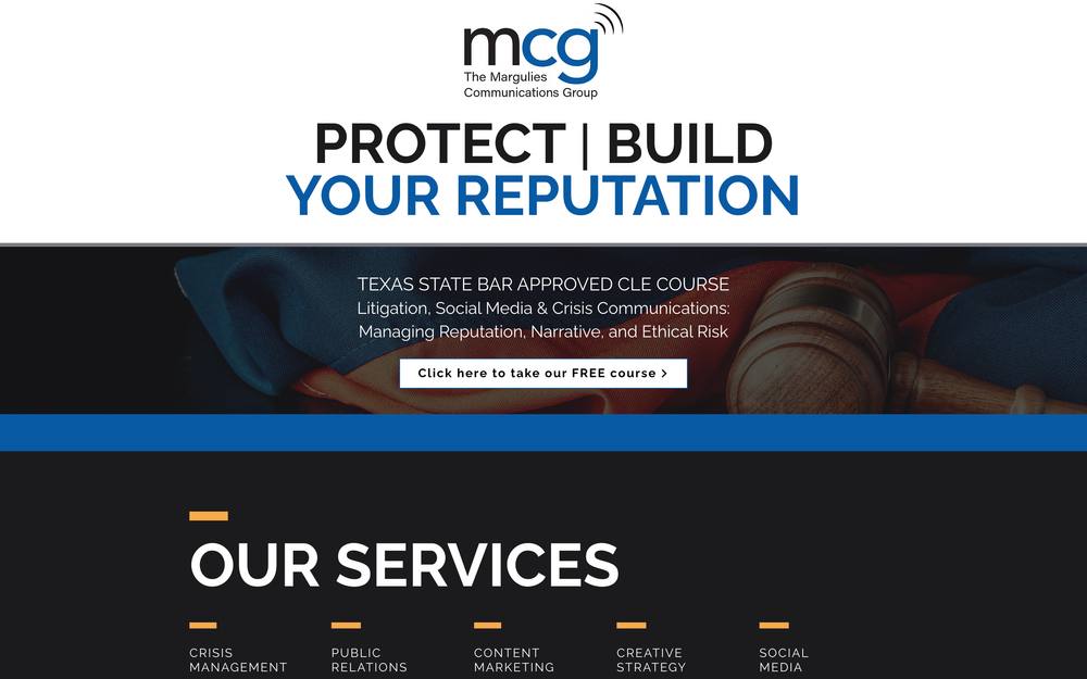 Margulies Communications Group website preview