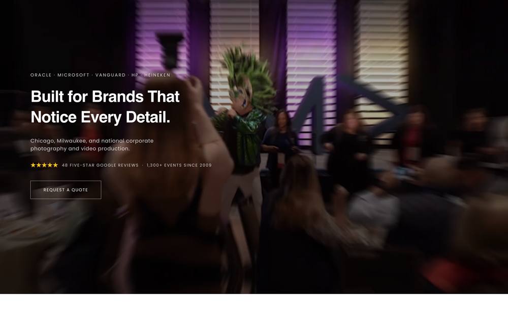 Mark Campbell Productions website preview